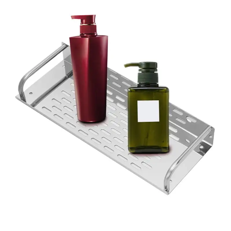 Stainless steel 40 cm wall shelf with mounting hardware