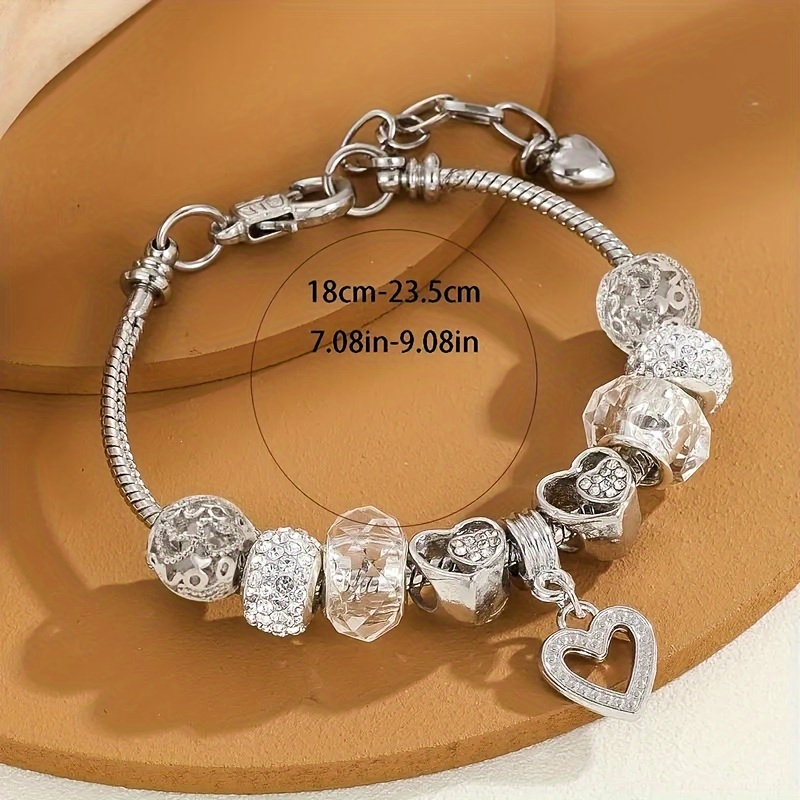 glamorous shiny rhinestone beaded bracelet dazzling diy hand jewelry with adjustable yet fashionable personalized style for every occasion details 2